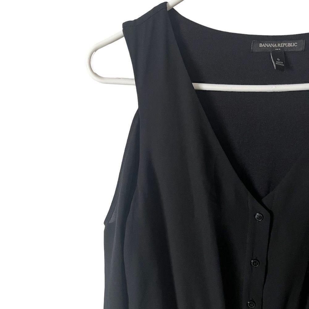 Banana Republic Factory Black Cold Shoulder Dress - Picture 2 of 9